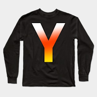 Fire Letter Y Long Sleeve T-Shirt